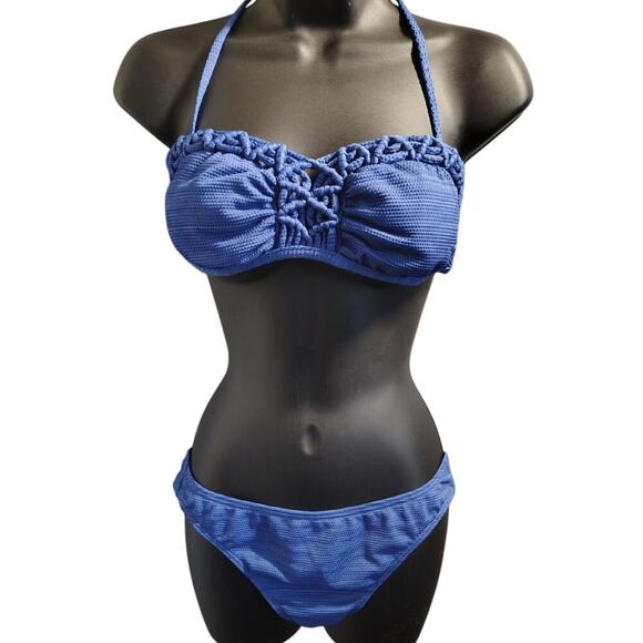 Roxy Bikini Blue Large - Picture 1 of 4